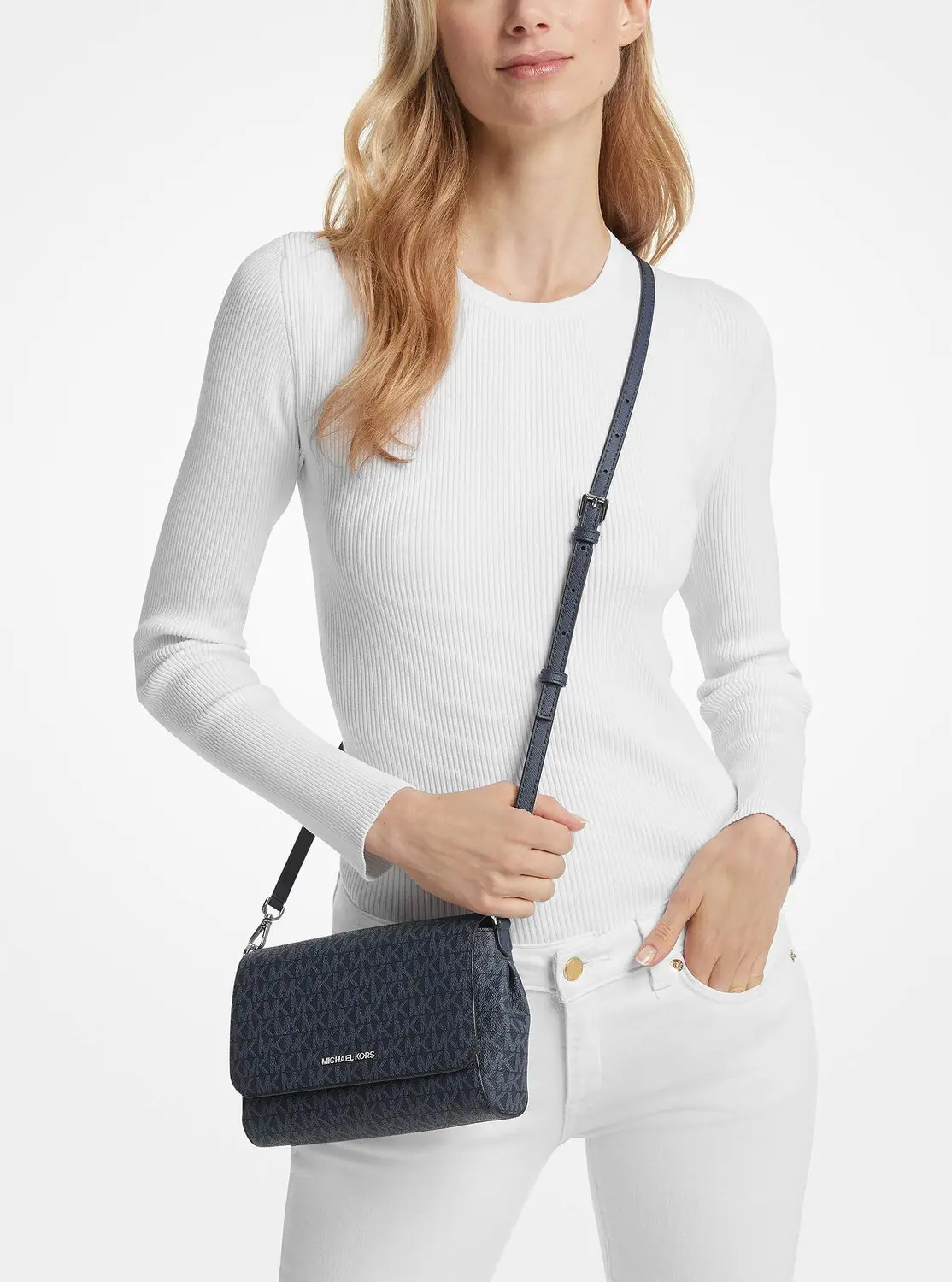 Жіноча сумка кроссбоді Michael Kors 1159800745 (Білий/синій, One size) — фото 1