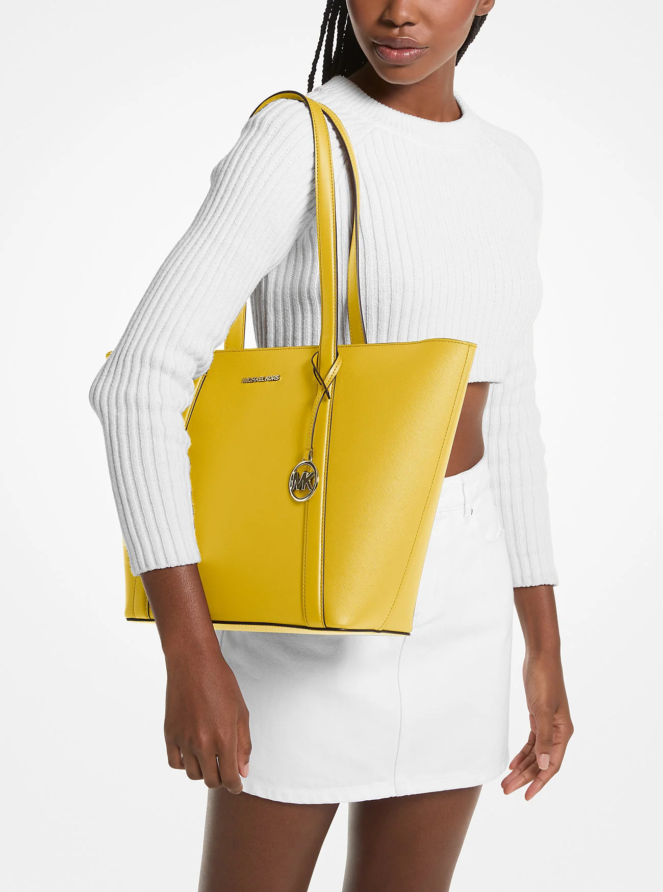 Жіноча сумка Michael Kors на блискавці 1159809179 (Жовтий, One size) — фото 1