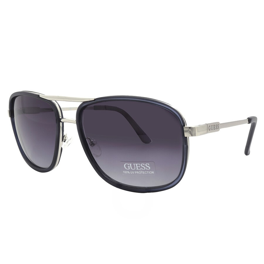 Сонцезахисні брендові окуляри Rectangular Guess 1159811636 (Білий/синій, One size) — фото 1