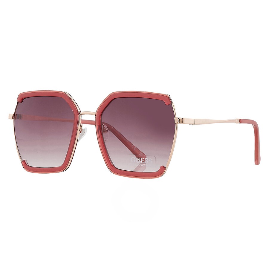 Сонцезахисні брендові окуляри Butterfly Guess 1159811640 (Бордовий, One size) — фото 1