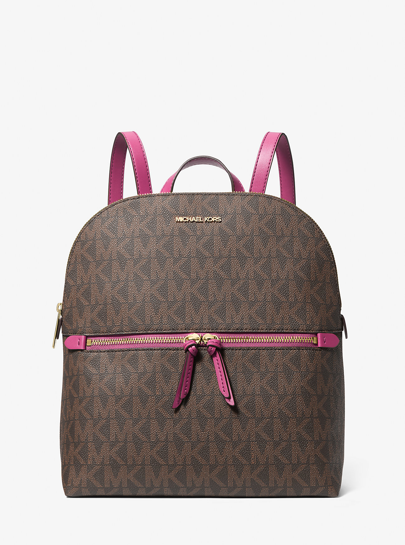Стильний рюкзак жіночий Michael Kors. 1159812577 (Коричневий, One size) — фото 1