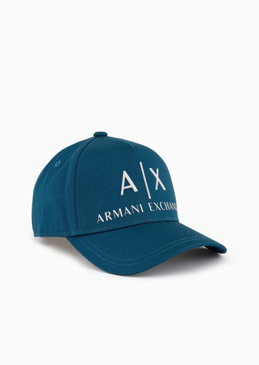 Стильна кепка Armani Exchange бейсболка з логотипом 1159812611 (Білий/синій, One size) — фото 1
