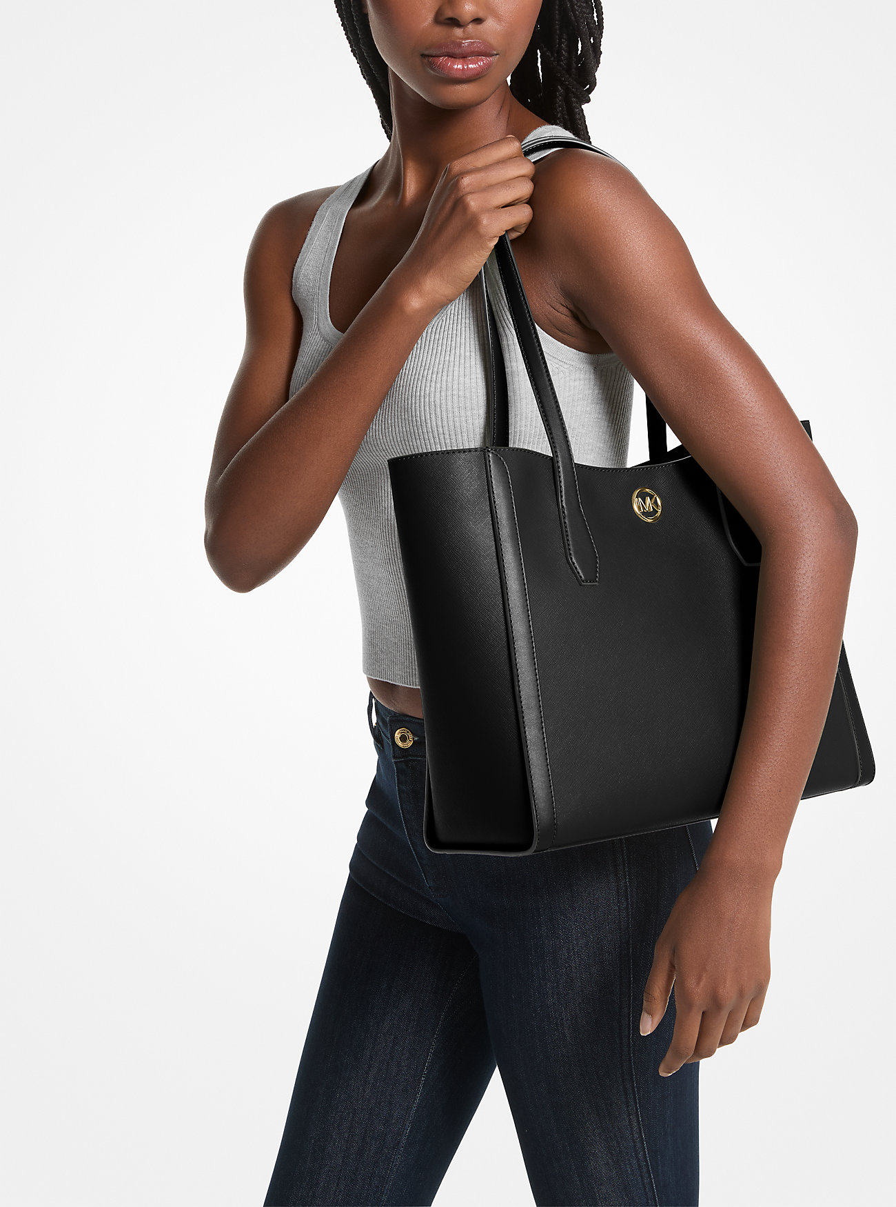 Сумка жіноча Michael Kors на блискавці 1159813747 (Чорний, One size) — фото 1
