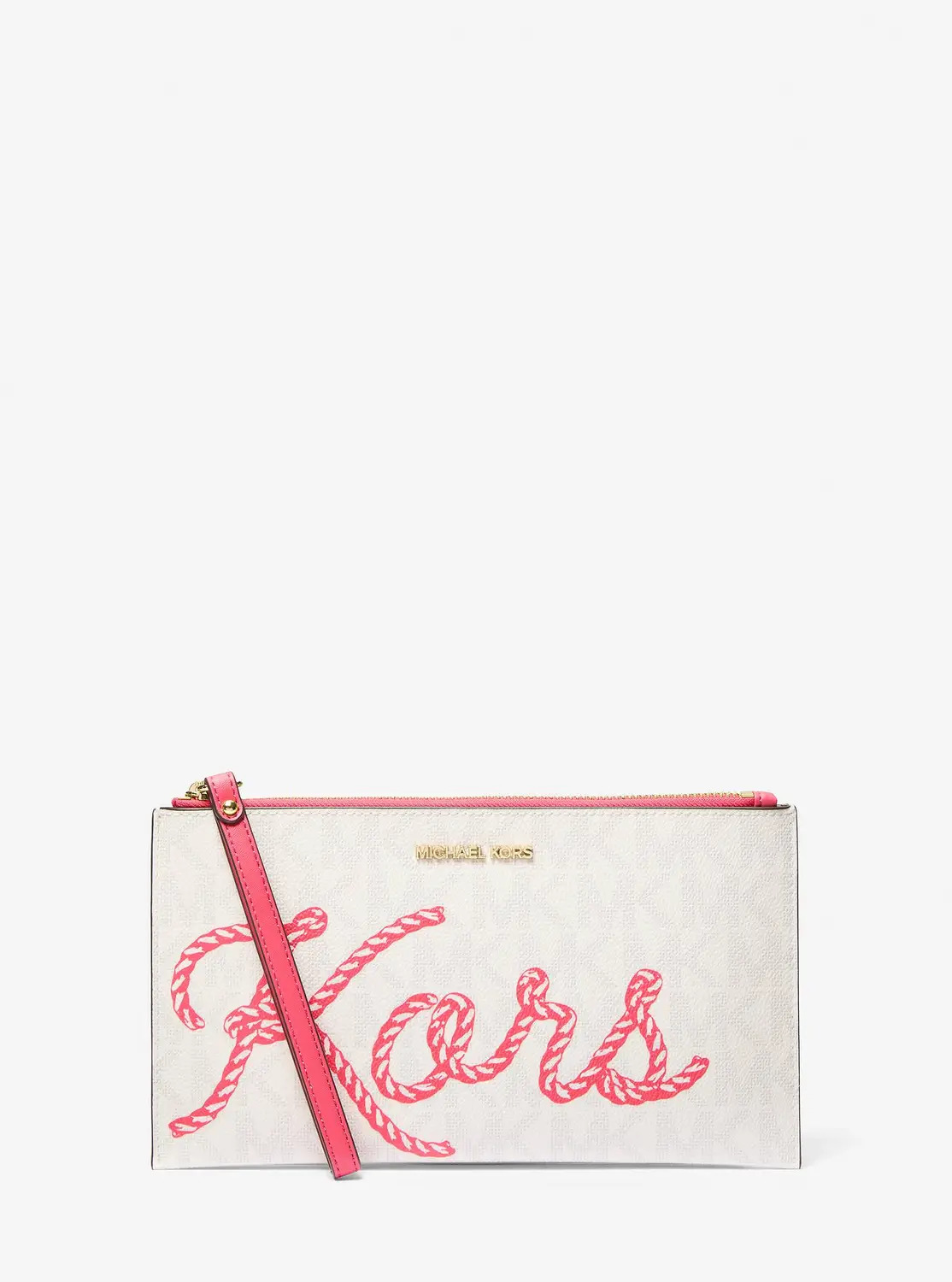 Жіноча сумка-клатч Michael Kors на блискавці 1159813851 (Білий, One size) — фото 1