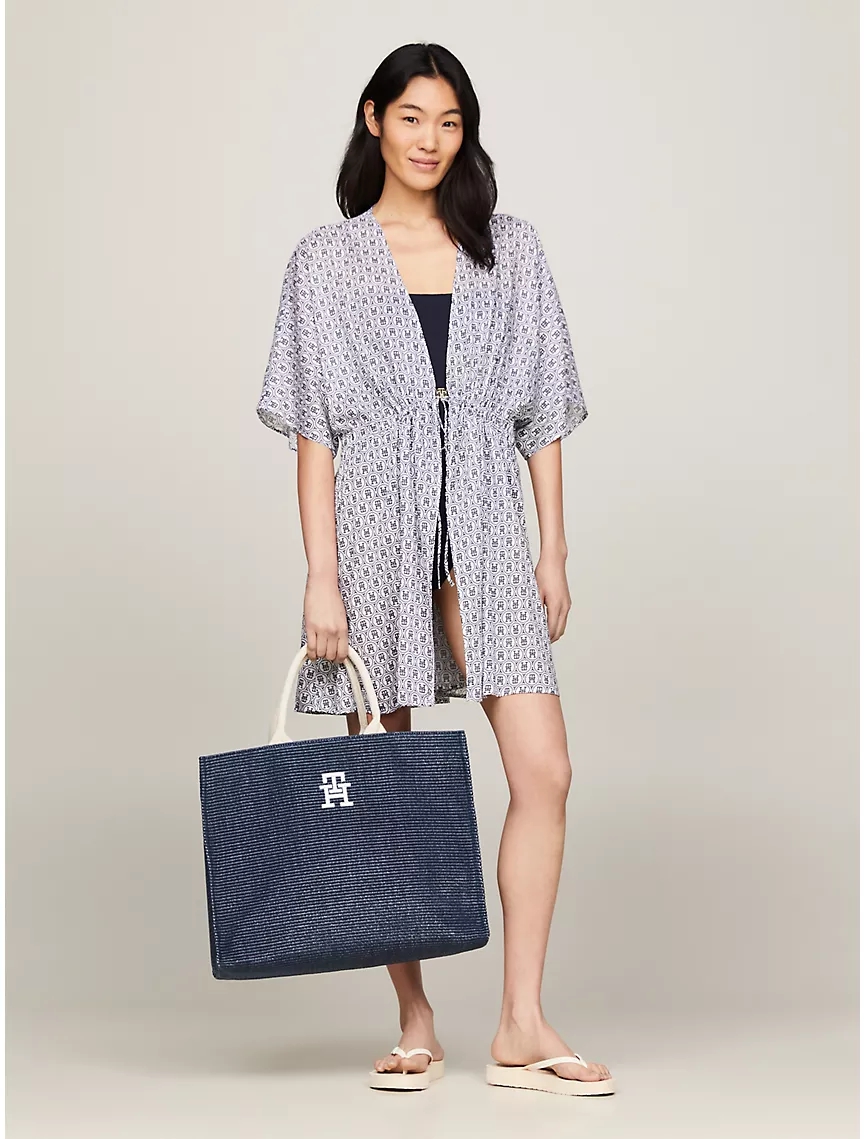 Жіноча сумка шоппер Tommy Hilfiger 1159814135 (Білий/синій, One size) — фото 1