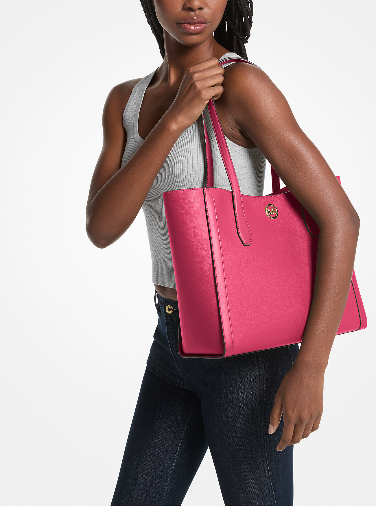Жіноча сумка Michael Kors на блискавці 1159814920  (Рожевий One size) — фото 1