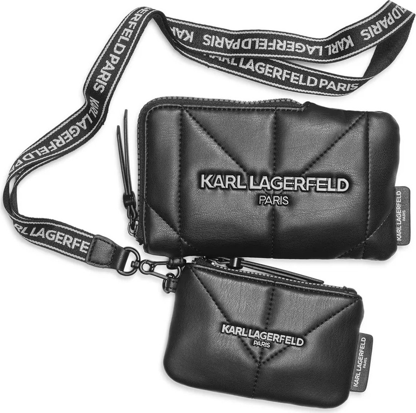 Комплект сумка міні-кроссбоді та гаманець Karl Lagerfeld Paris 1159815746 (Чорний One size) — фото 2