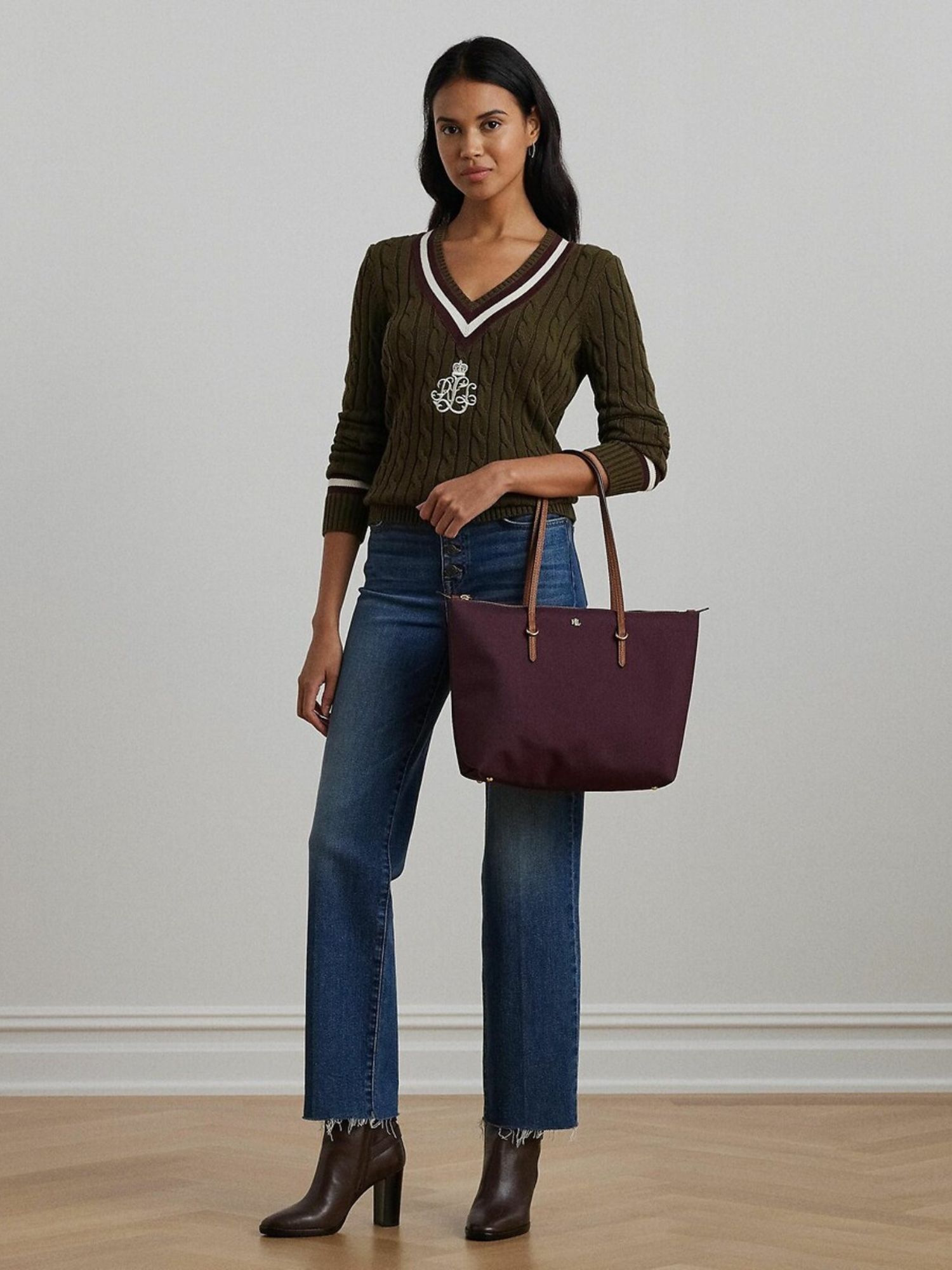 Жіноча сумка Ralph Lauren з логотипом 1159821750 (Бордовий One size) — фото 1