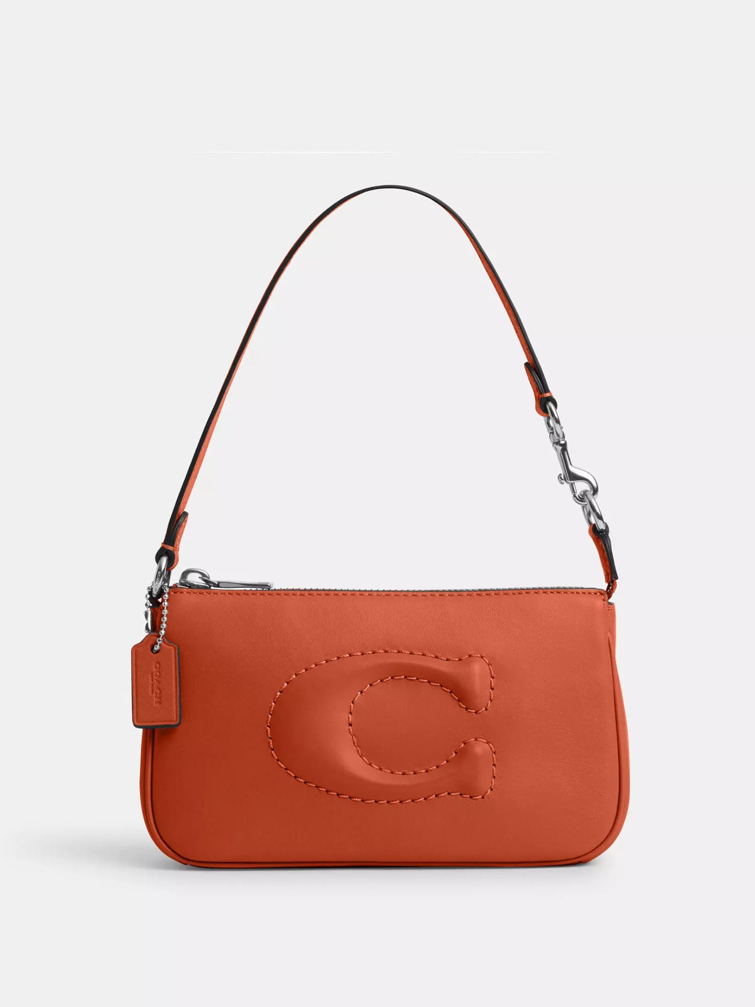 Шкіряна сумка на плече COACH 1159822172 (Помаранчевий One size) — фото 3