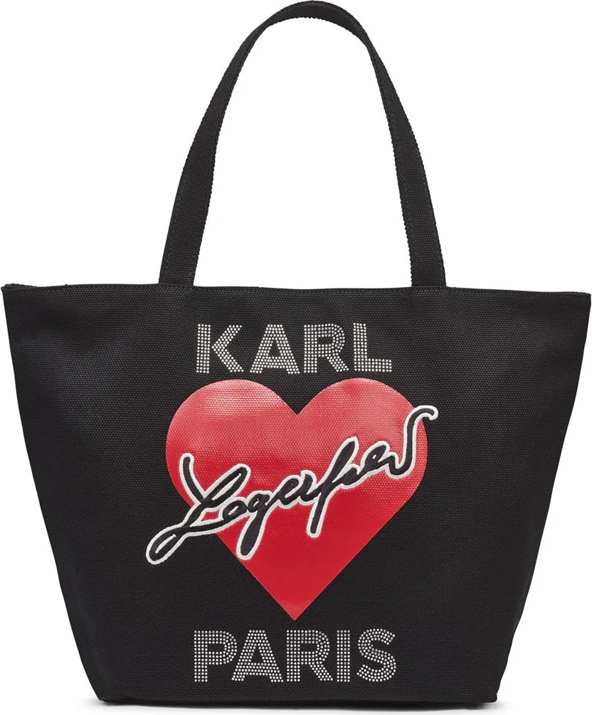 Жіноча сумка Karl Lagerfeld Paris з принтом 1159827753 (Чорний One size) — фото 3
