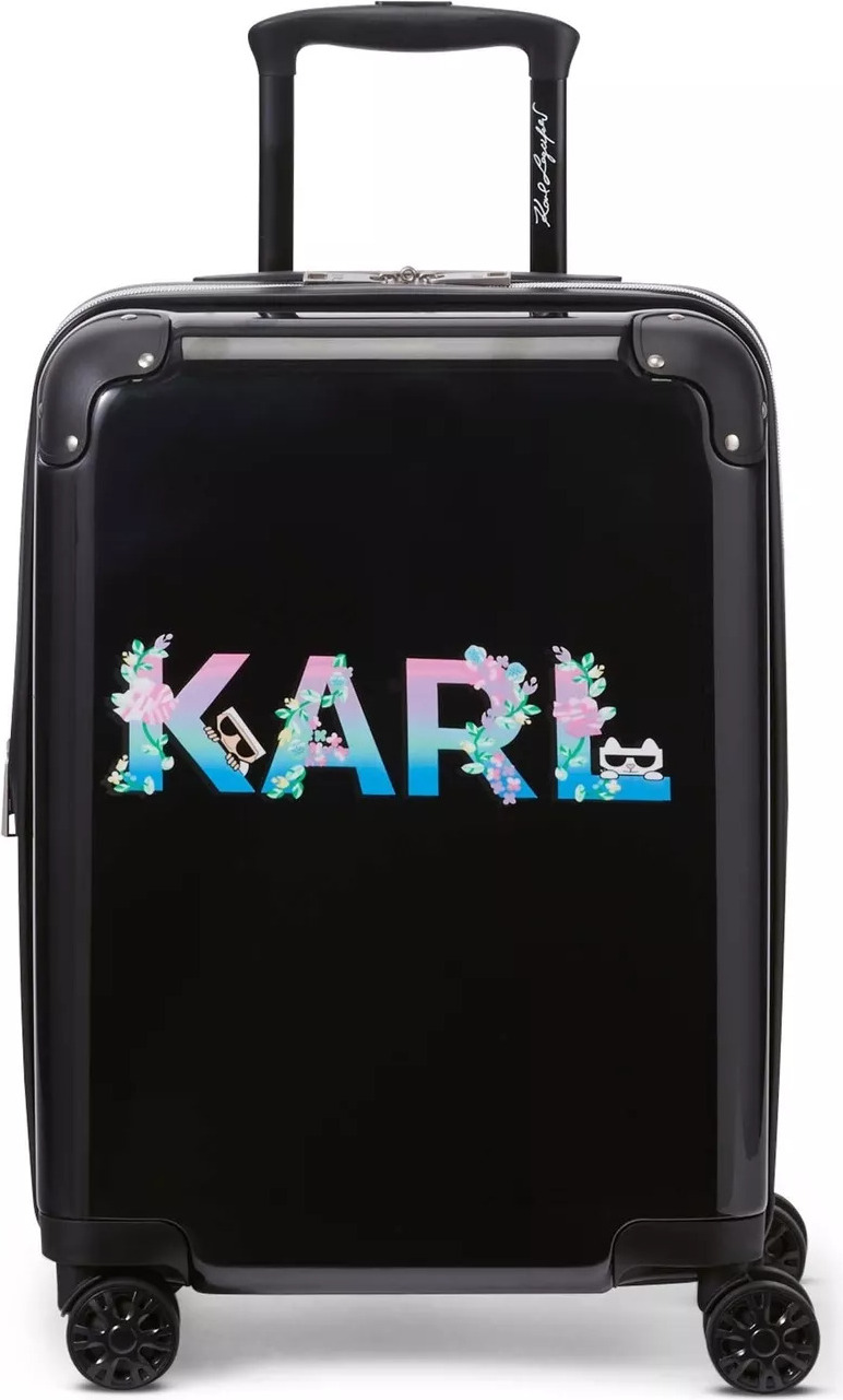 Валіза Spinner з принтом Karl Lagerfeld 1159828352 (Чорний One size) — фото 2