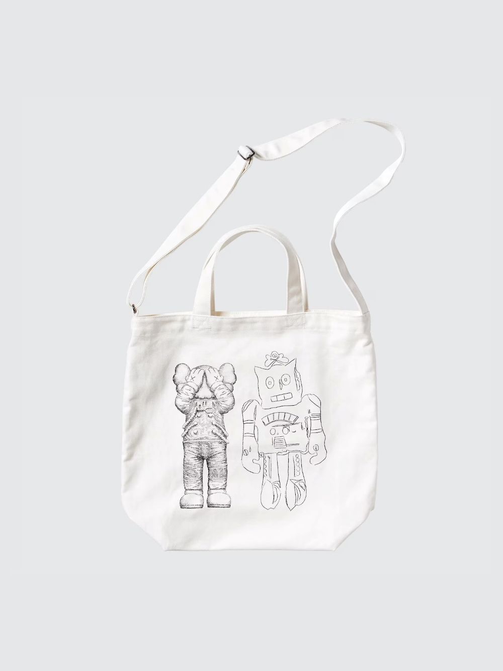 Сумка шоппер Uniqlo з малюнком 1159828676 (Молочний One size) — фото 1