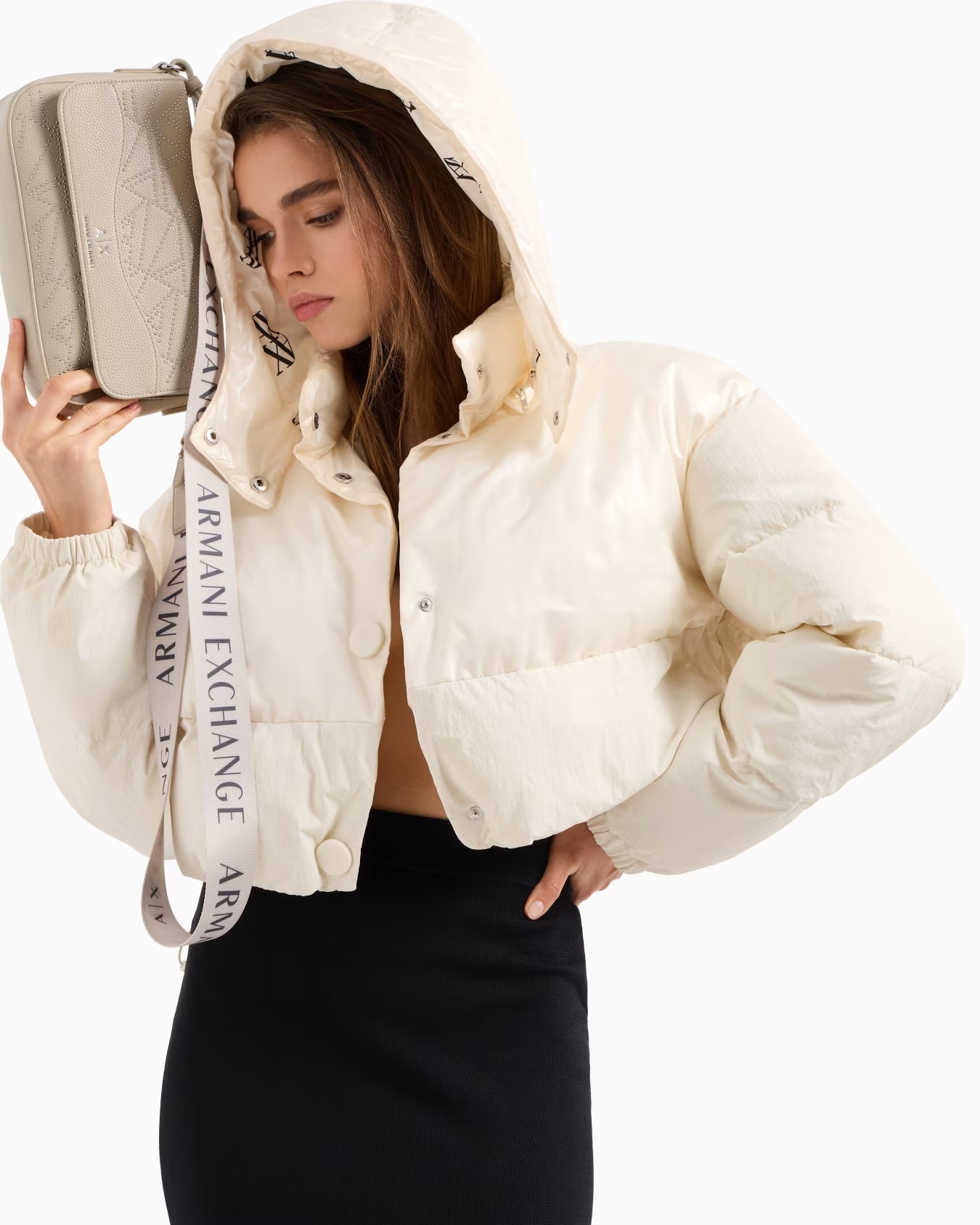 Жіноча сумка через плече Armani Exchange 1159832528 (Бежевий One size) — фото 1