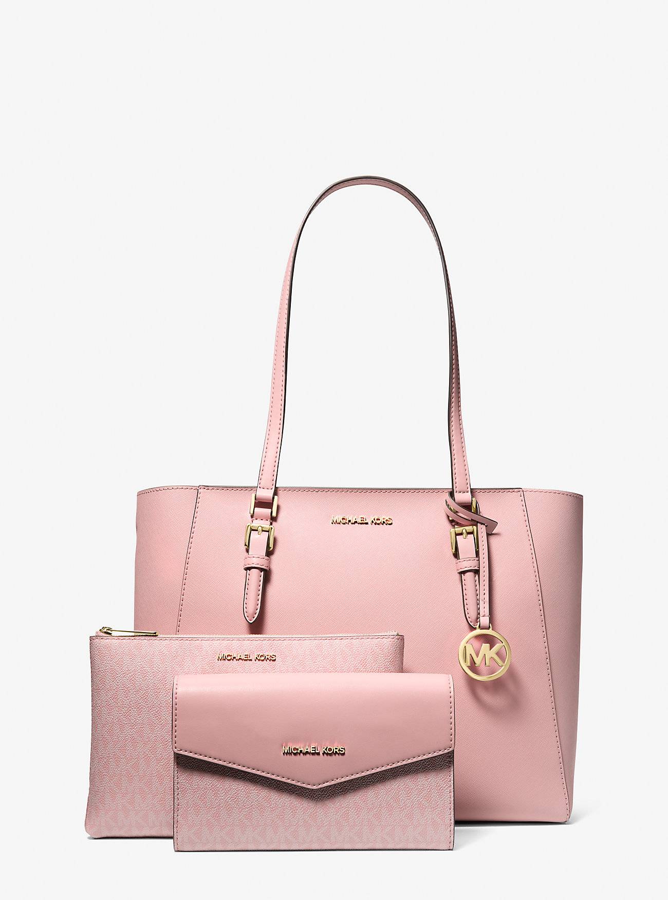 Набір сумок Michael Kors тоут та дві сумки-кроссбоді 1159832724 (Рожевий One size) — фото 1