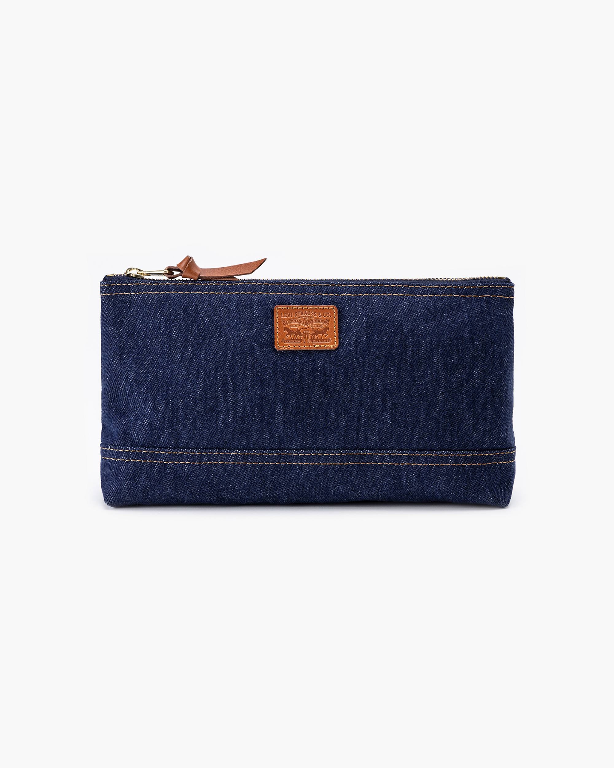 Джинсова косметичка Levi's з логотипом 1159833003 (Синій One size) — фото 1