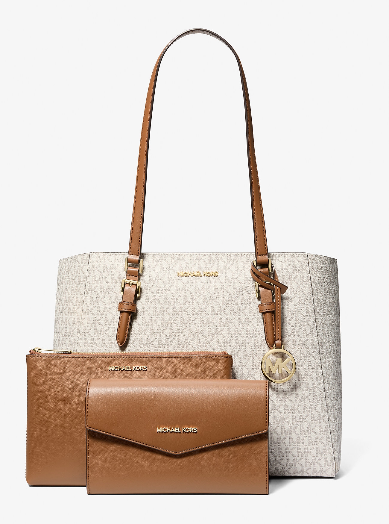 Набір сумок Michael Kors тоут та дві сумки-кроссбоді 1159835685 (Молочний One size) — фото 1
