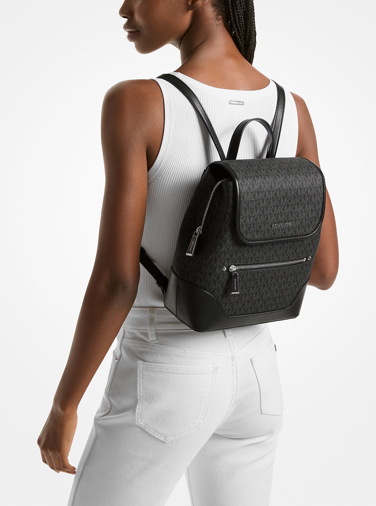 Стильний жіночий рюкзак Michael Kors 1159836546 (Чорний One size) — фото 1