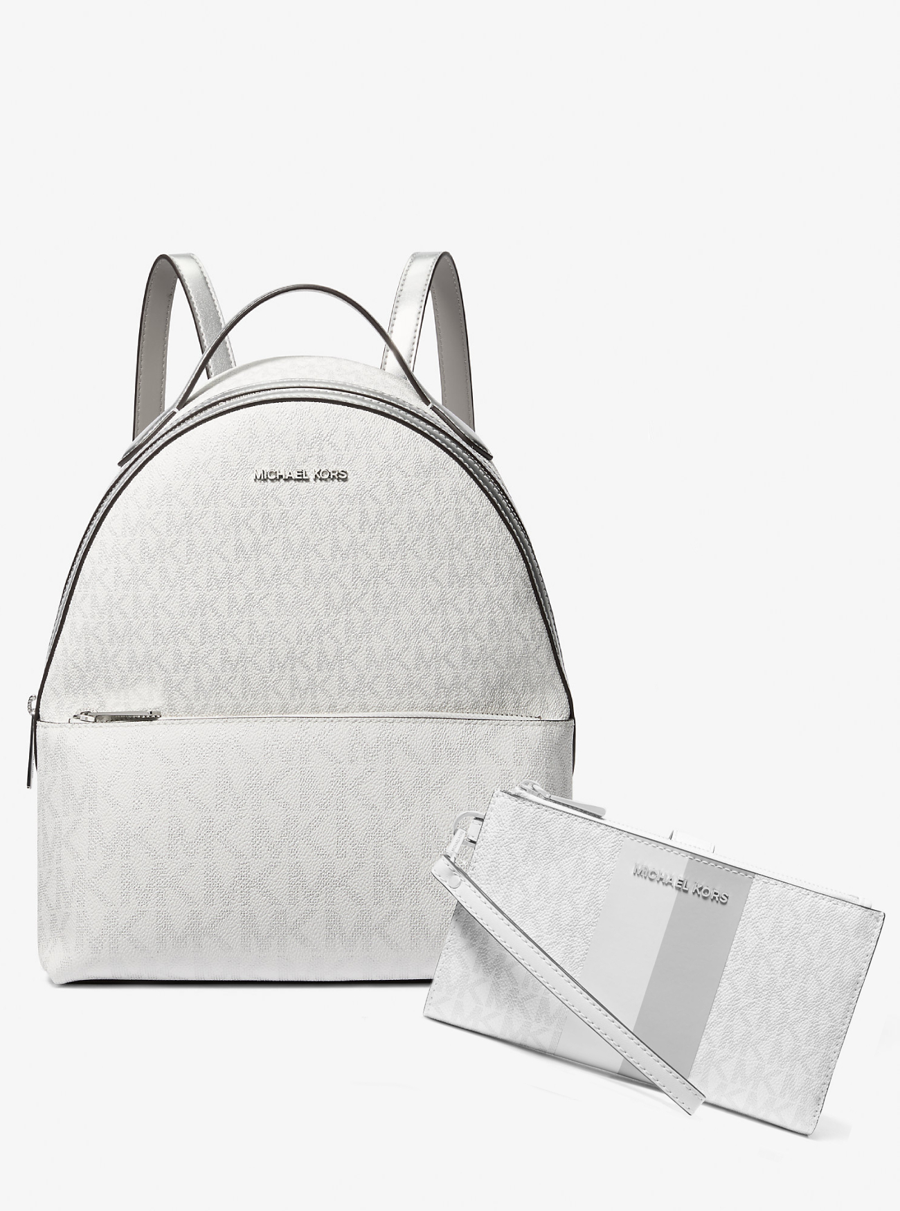 Жіночий набір Michael Kors рюкзак та гаманець 1159845109 (Білий One Size) — фото 1