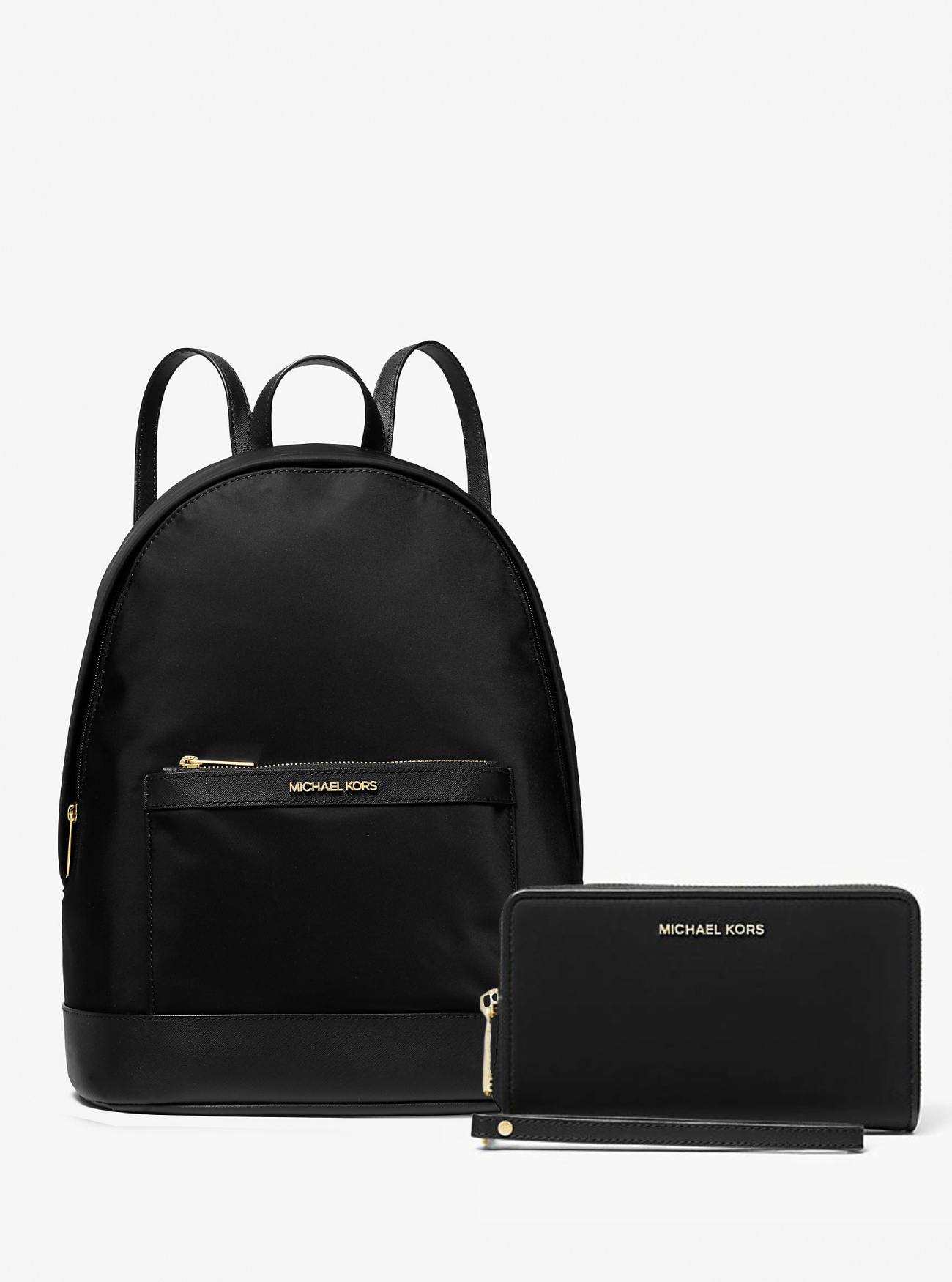 Жіночий набір Michael Kors рюкзак та гаманець 1159845159 (Чорний One Size) — фото 1