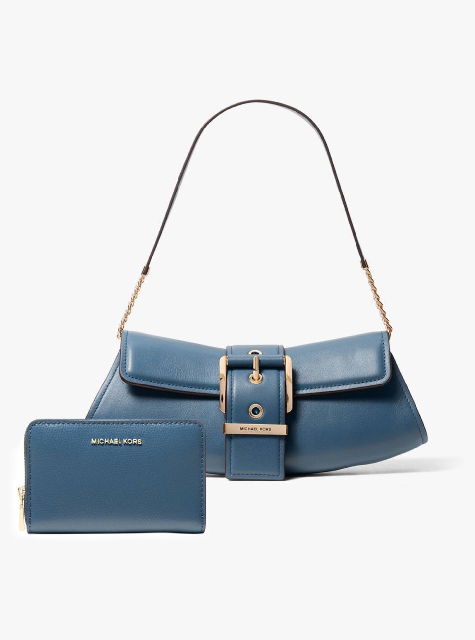 Жіночий набір COLBY Michael Kors сумка та гаманець 1159845174 Синій — фото 1