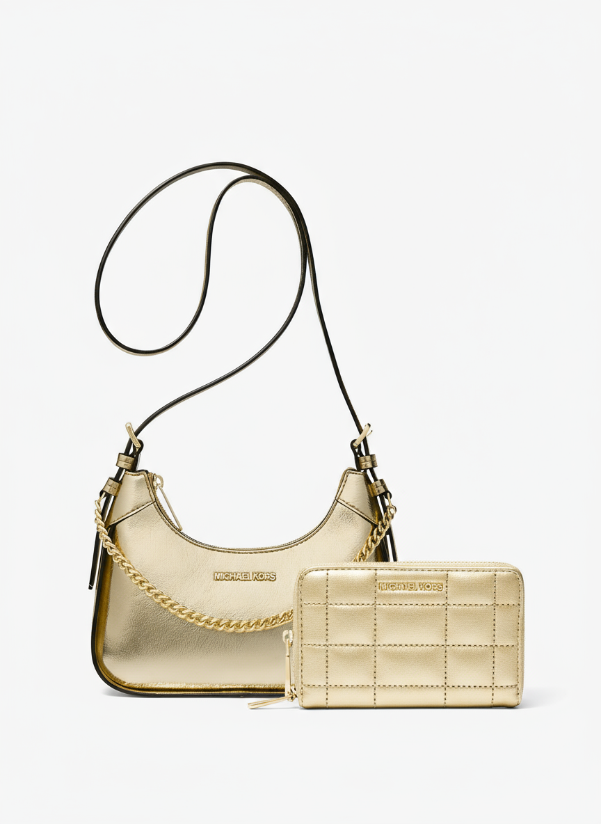 Набір Wilma Michael Kors кросбоді та гаманець 1159845674 Золотистий — фото 1