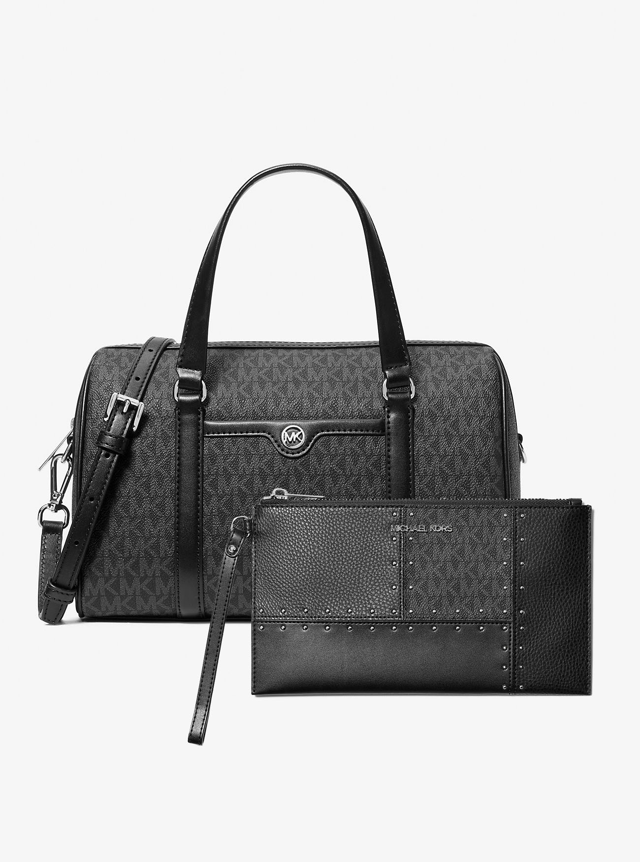 Жіночий набір Travel Michael Kors сумка та клатч 1159846005 Чорний — фото 1