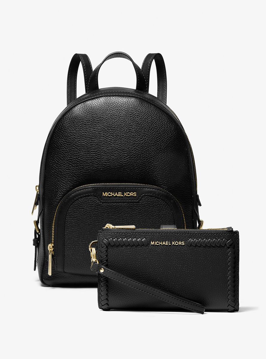 Стильний жіночий набір Jaycee Michael Kors рюкзак та гаманець 1159846011 (Чорний One size) — фото 1