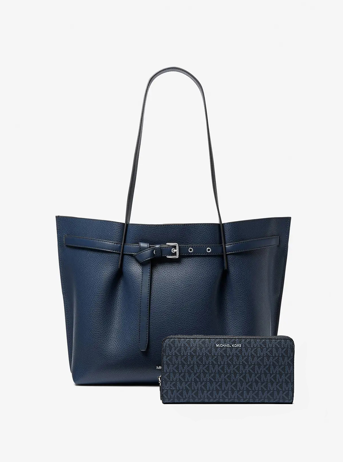 Жіночий набір Emilia Michael Kors сумка тоут та гаманець 1159846026 Синій — фото 1
