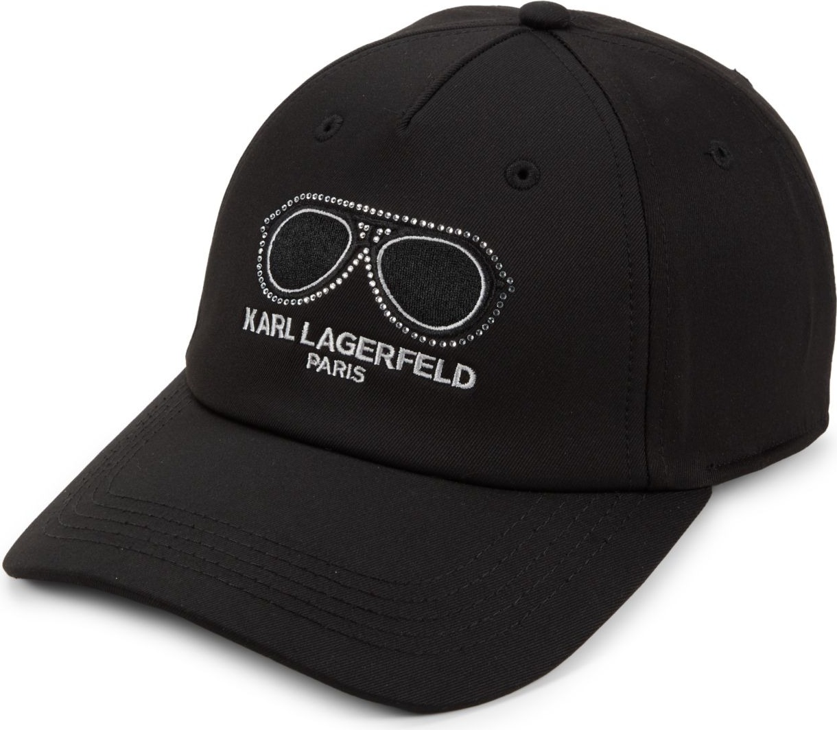Кепка Karl Lagerfeld Paris бейсболка з логотипом зі страз 1159846301 (Чорний One Size) — фото 2