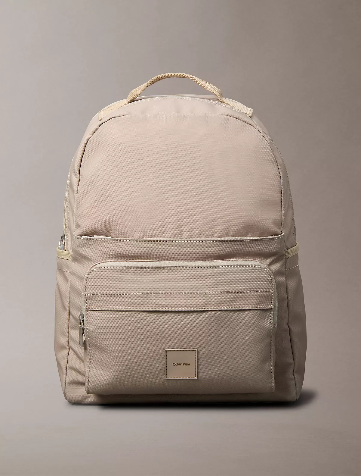 Місткий рюкзак Calvin Klein на блискавці 1159847544 (Бежевий One Size) — фото 1