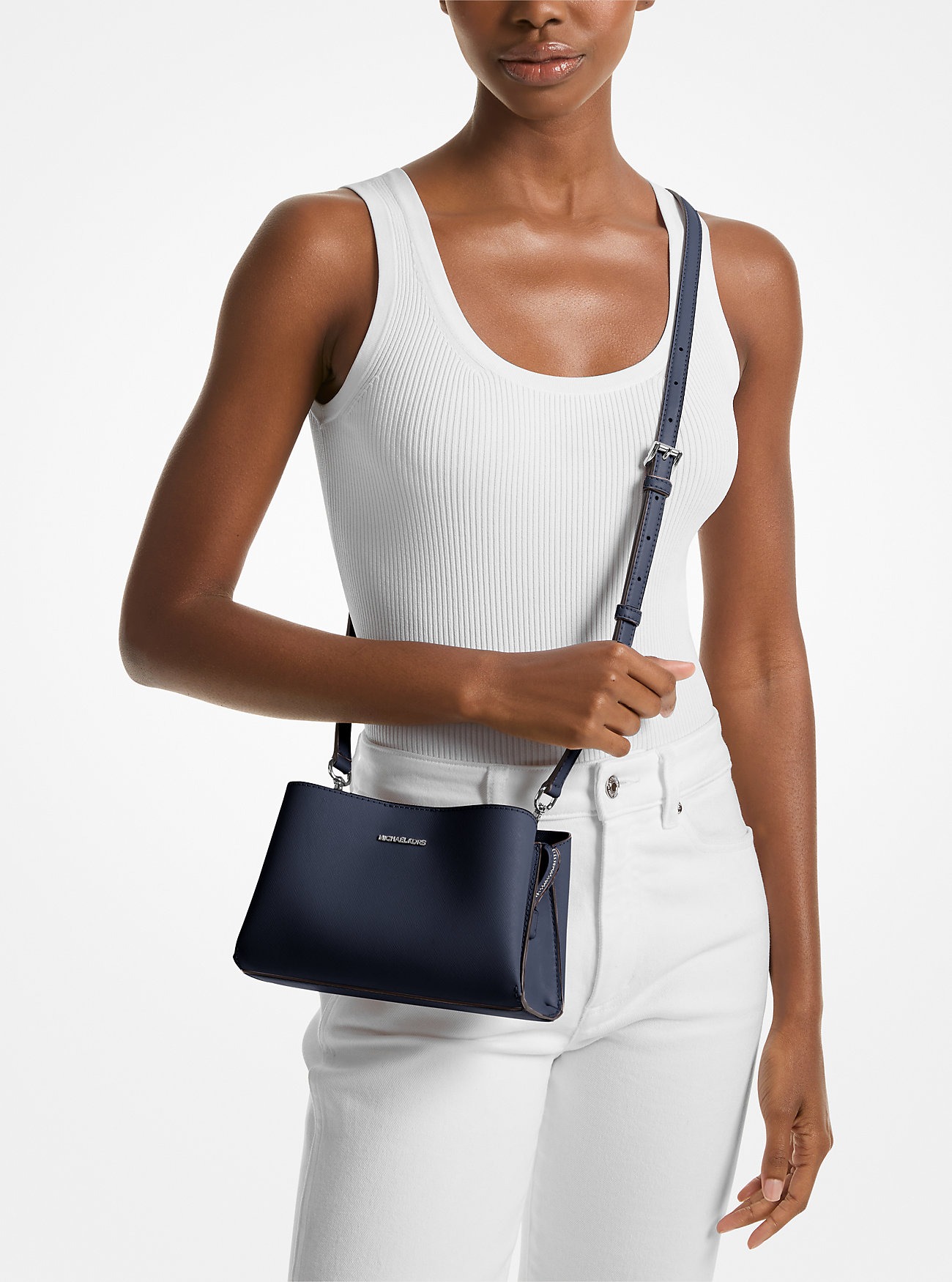 Шкіряна сумка через плече Ruthie Michael Kors 1159848652 Синій — фото 1