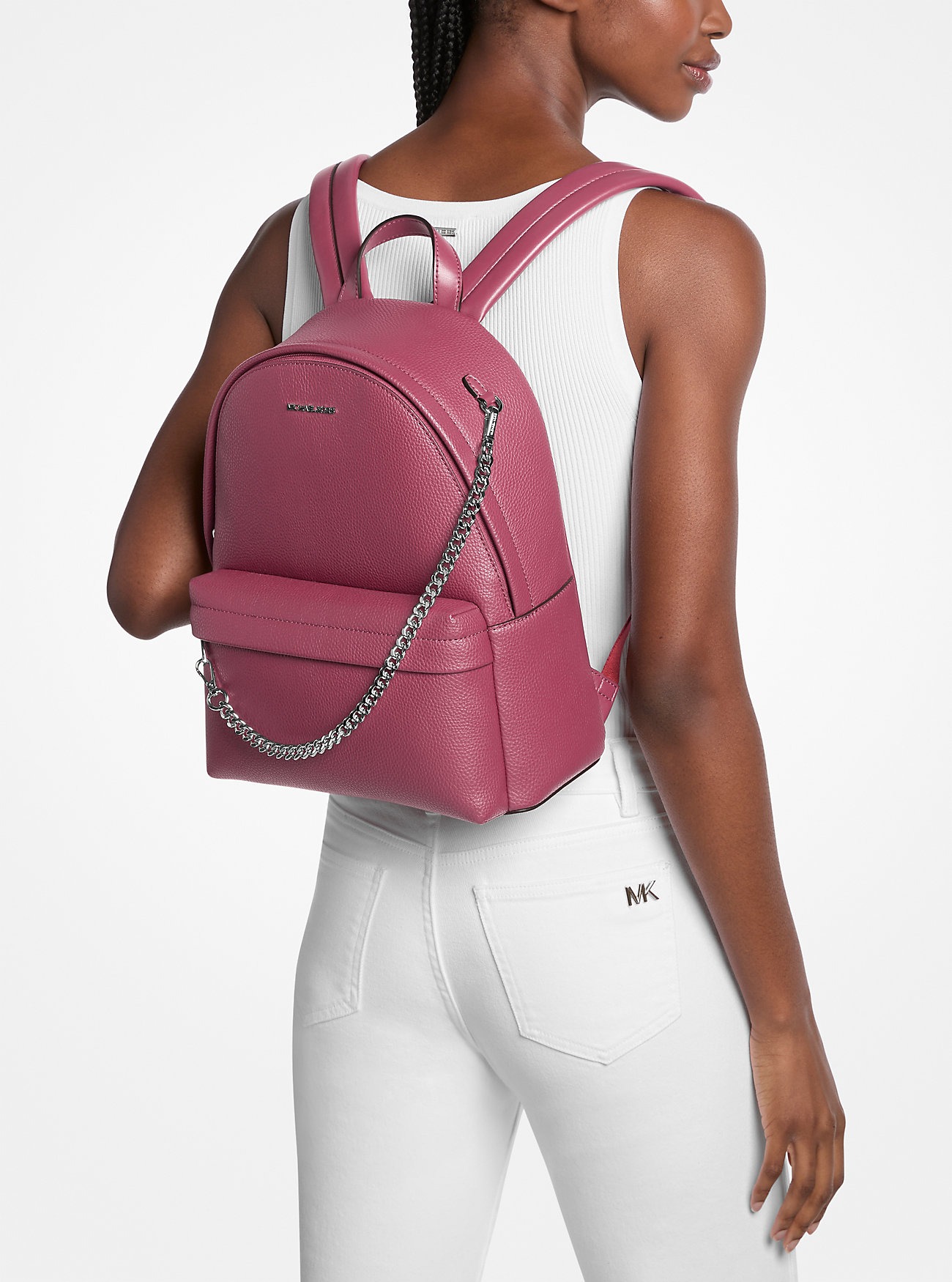 Стильний жіночий рюкзак Slater Michael Kors 1159849301 (Рожевий One size) — фото 1