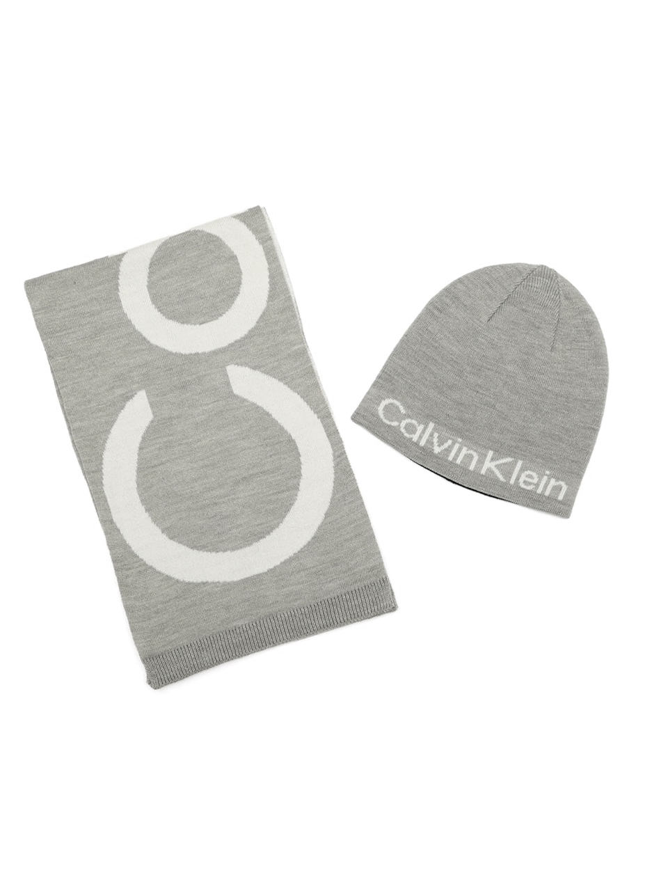 Набір Calvin Klein шапка та шарф 1159853849 (Чорний/Сірий One size) — фото 1