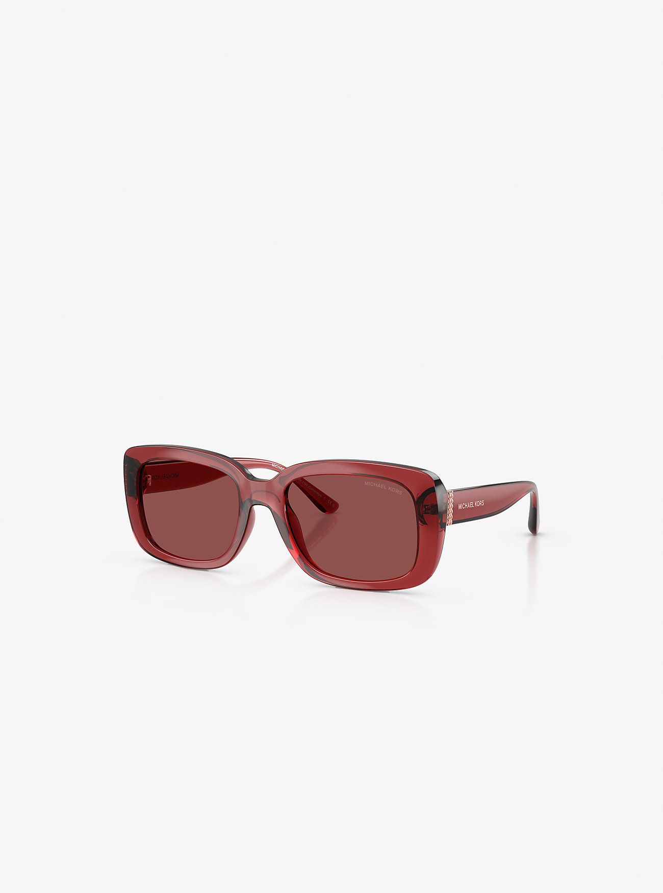 Жіночі сонцезахисні окуляри Michael Kors Rectangular 1159852180 (Бордовий One size) — фото 1