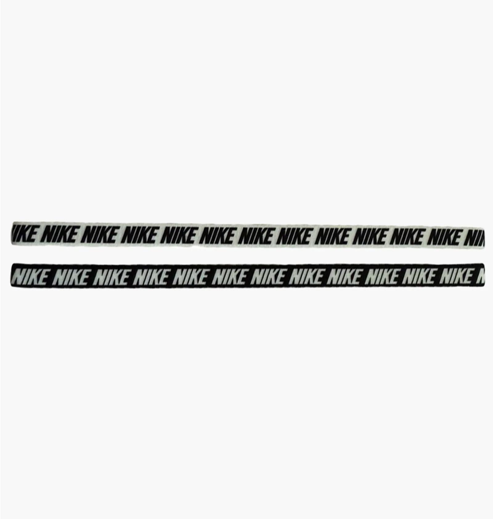 Пов'язки на голову Nike FLEX CLASSIC HEADBANDS білі, чорні (2 штуки) — фото 2