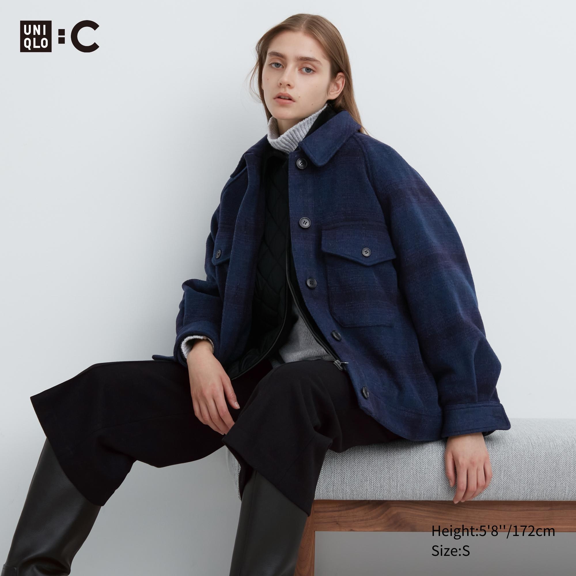 Тепла куртка-сорочка UNIQLO оверсайз 1159796070 — фото 1