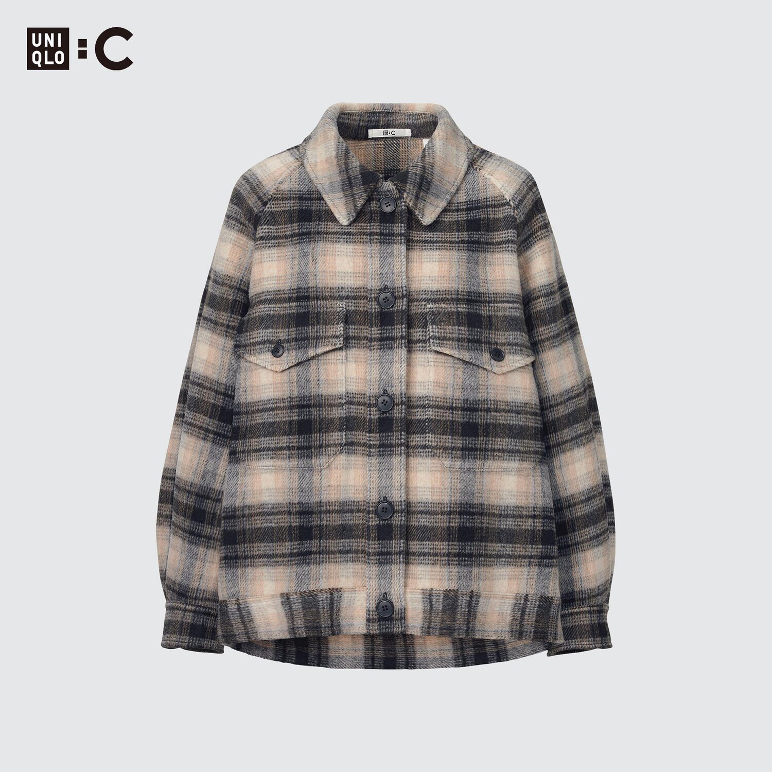 Тепла куртка-сорочка UNIQLO оверсайз 1159798628 — фото 1