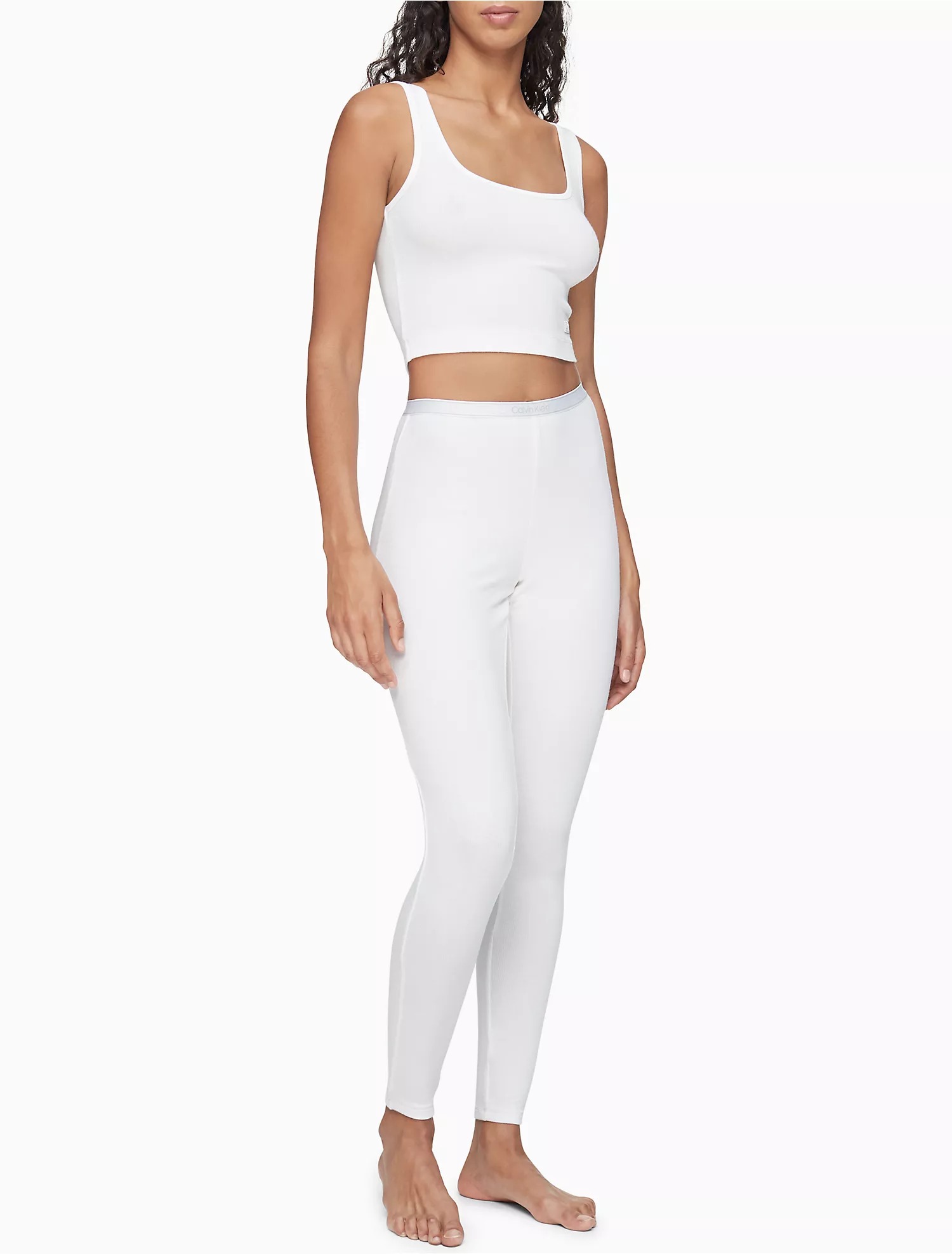 Жіночий комплект у рубчик Calvin Klein топ та лосини 1159799652 — фото 1