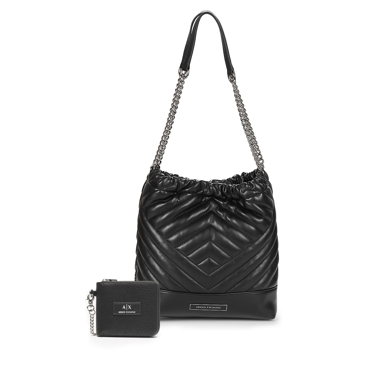 Жіночий набір Armani Exchange сумка та гаманець 1159858953 Чорний — фото 1