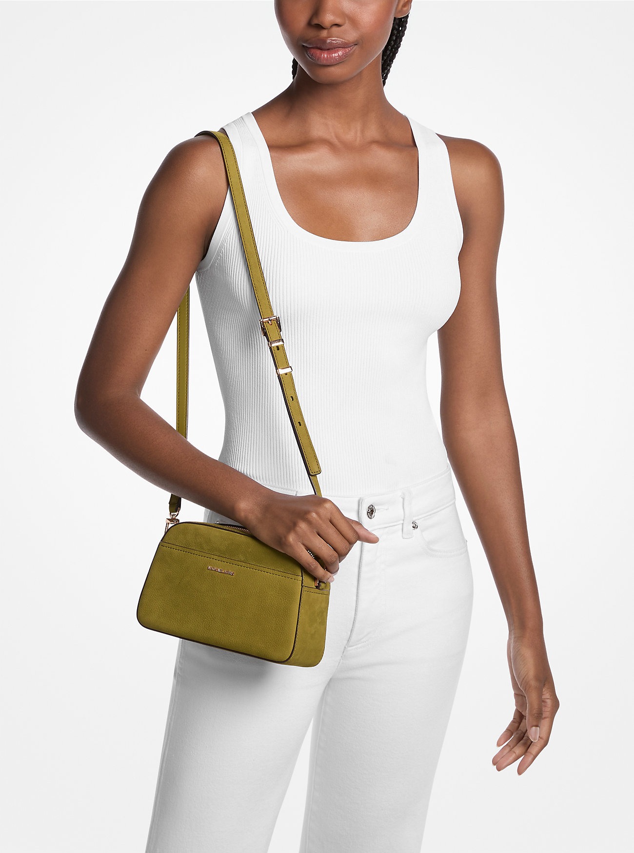 Шкіряна сумка через плече Jet Set Michael Kors 1159859492 Зелений — фото 1