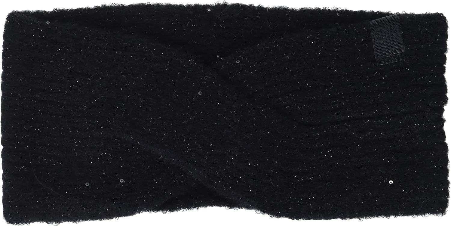 В'язана пов'язка Calvin Klein з паєтками 1159793803 (Чорний, One size) — фото 1