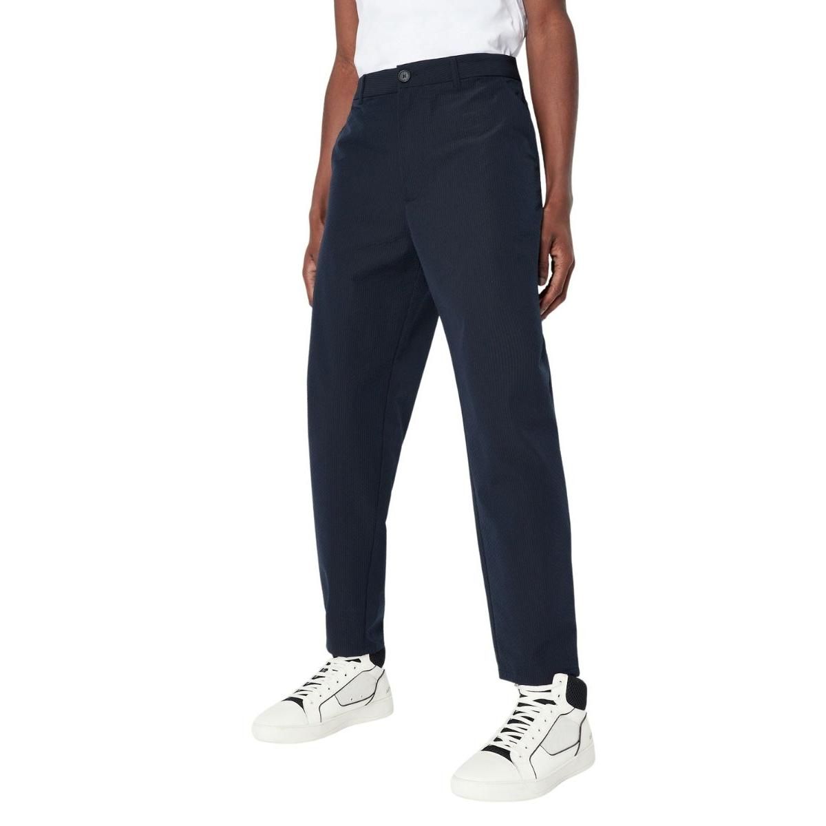 Чоловічі штани Armani Exchange із жатого матеріалу 1159806186 (Білий/синій, 28) — фото 1
