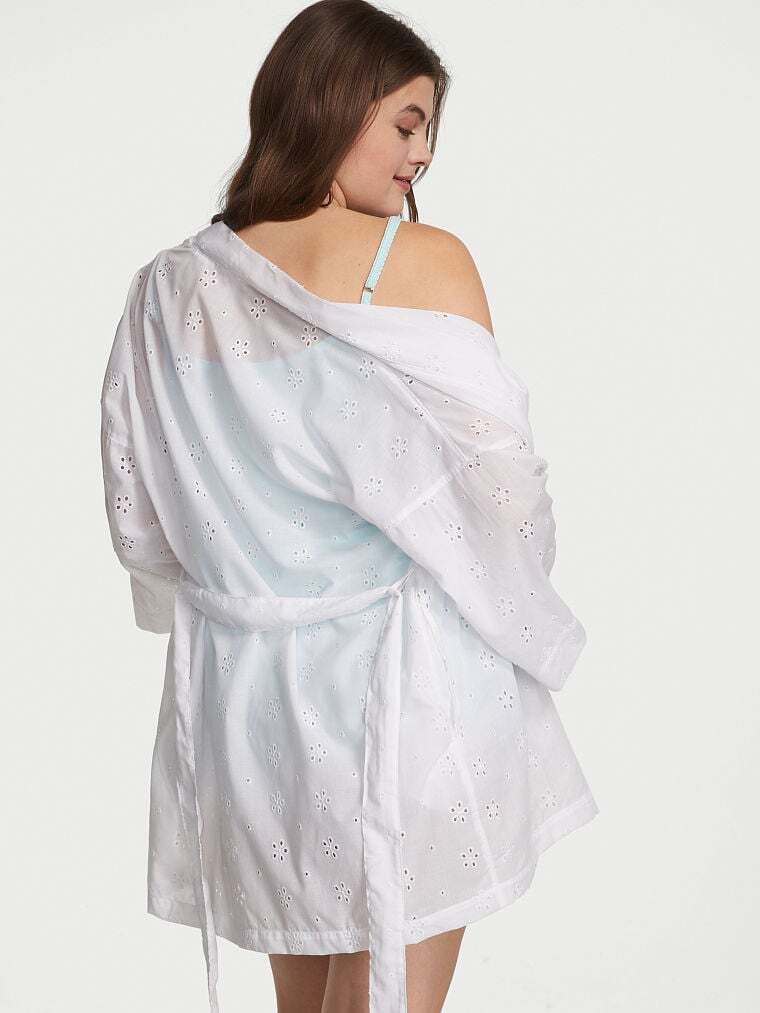 Домашній комплект Victoria’s Secret легкий халат майка шортики 1159788822 — фото 4