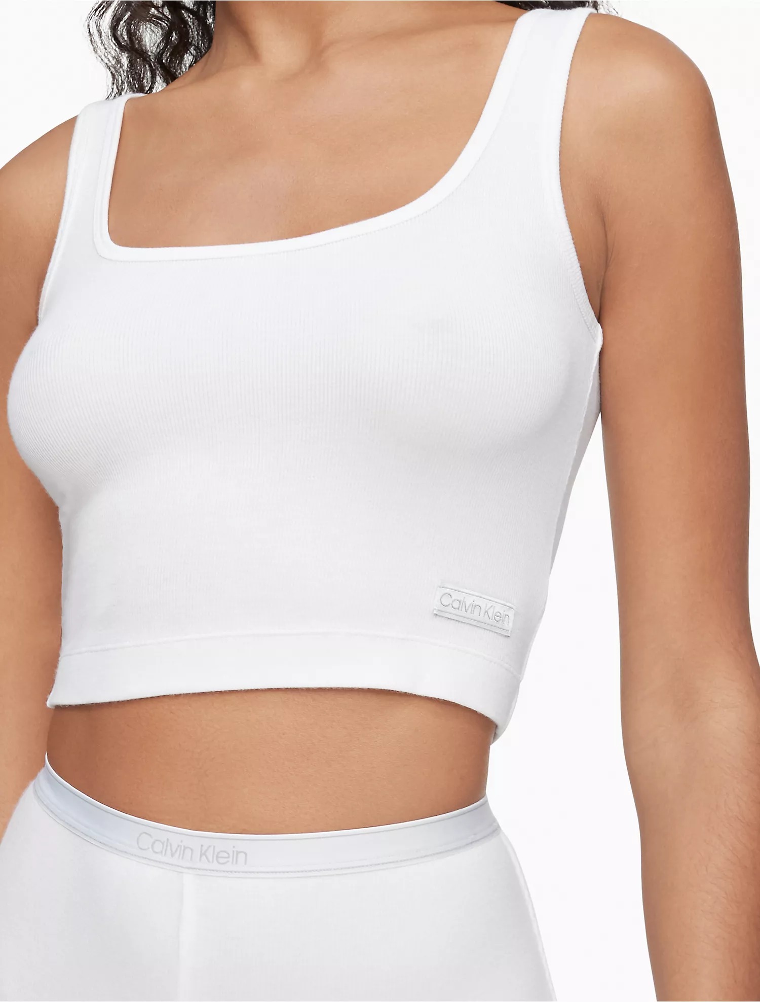 Жіночий комплект у рубчик Calvin Klein топ та лосини 1159799652 — фото 6