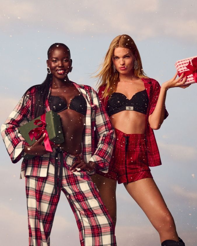 Фланелева жіноча піжама Victoria's Secret сорочка та штани 1159857206 — фото 6