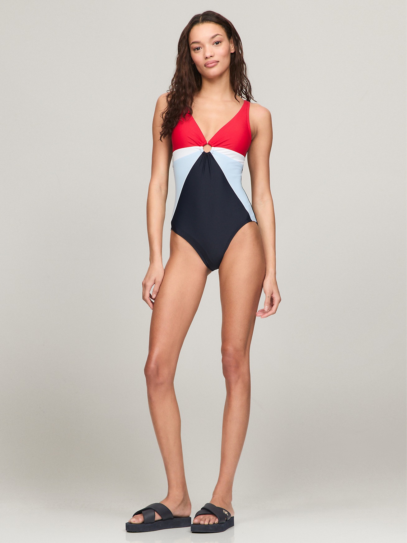 Купальник Tommy Hilfiger в стилі колорблок 1159853685 — фото 3