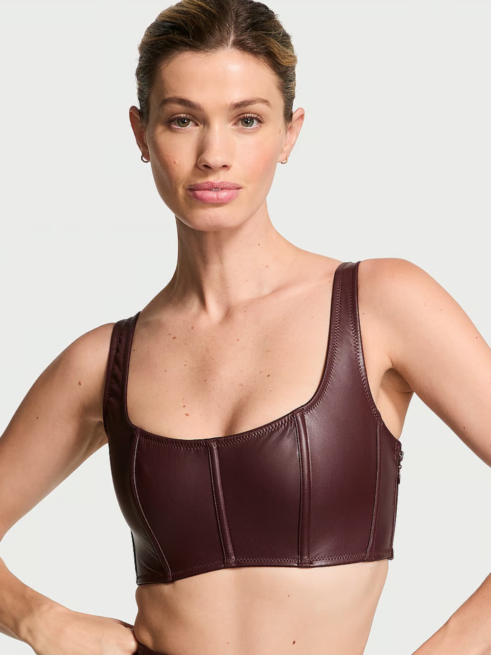Шикарний корсет-бюст Victoria's Secret з екошкіри 1159829291 — фото 1