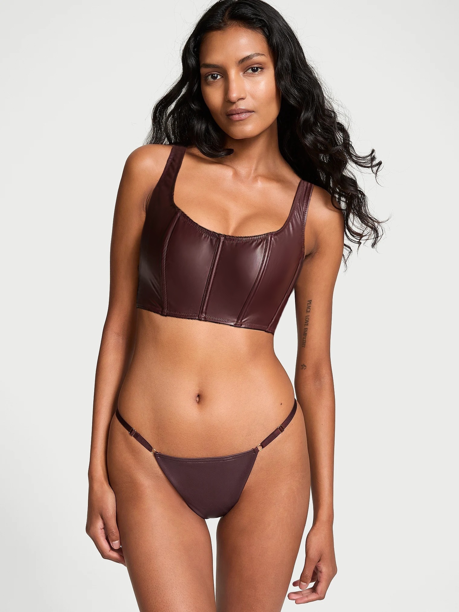 Шикарний корсет-бюст Victoria's Secret з екошкіри 1159829291 — фото 5