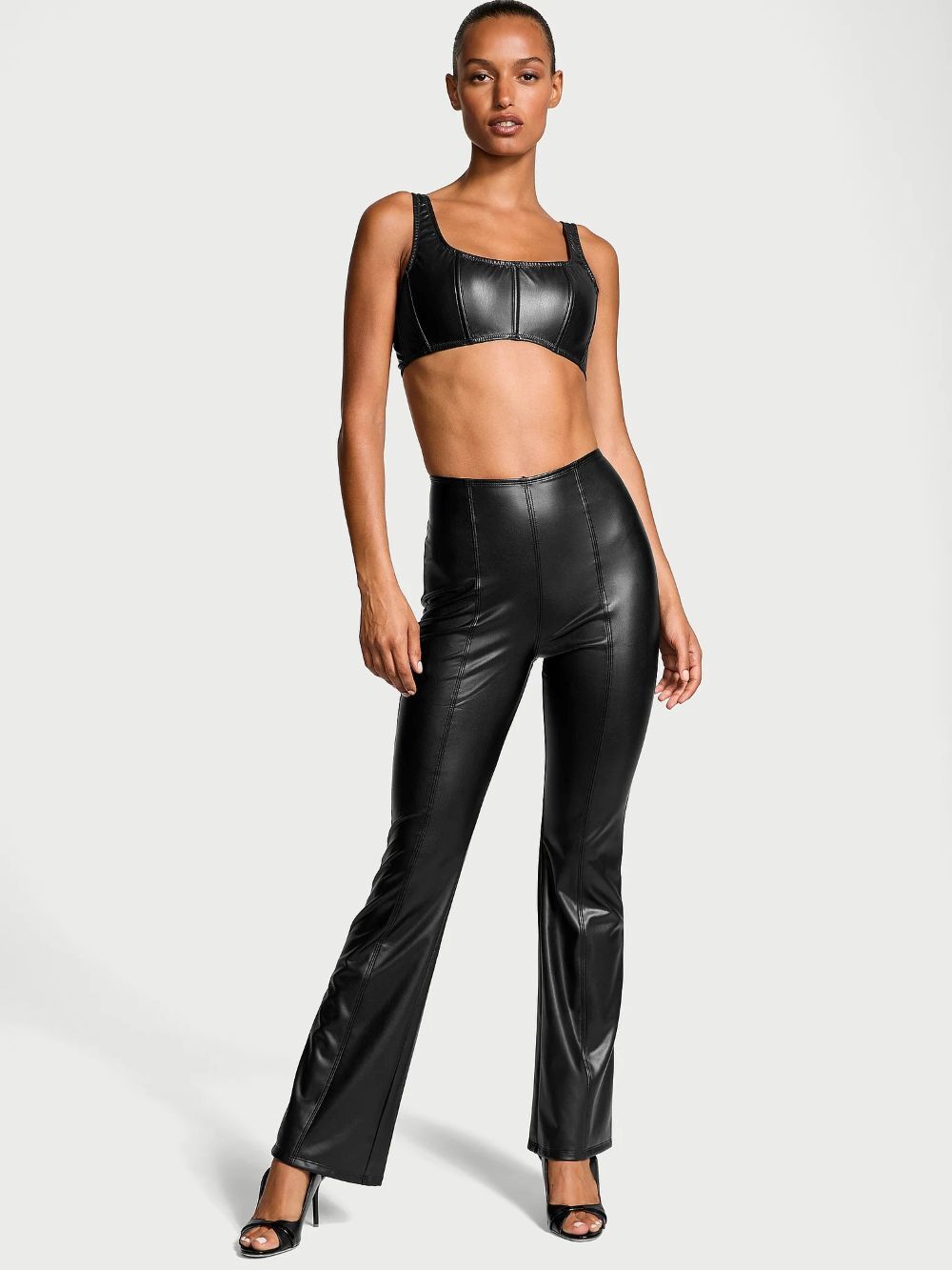 Шикарний корсет-бюст Victoria's Secret з екошкіри 1159832987 — фото 7