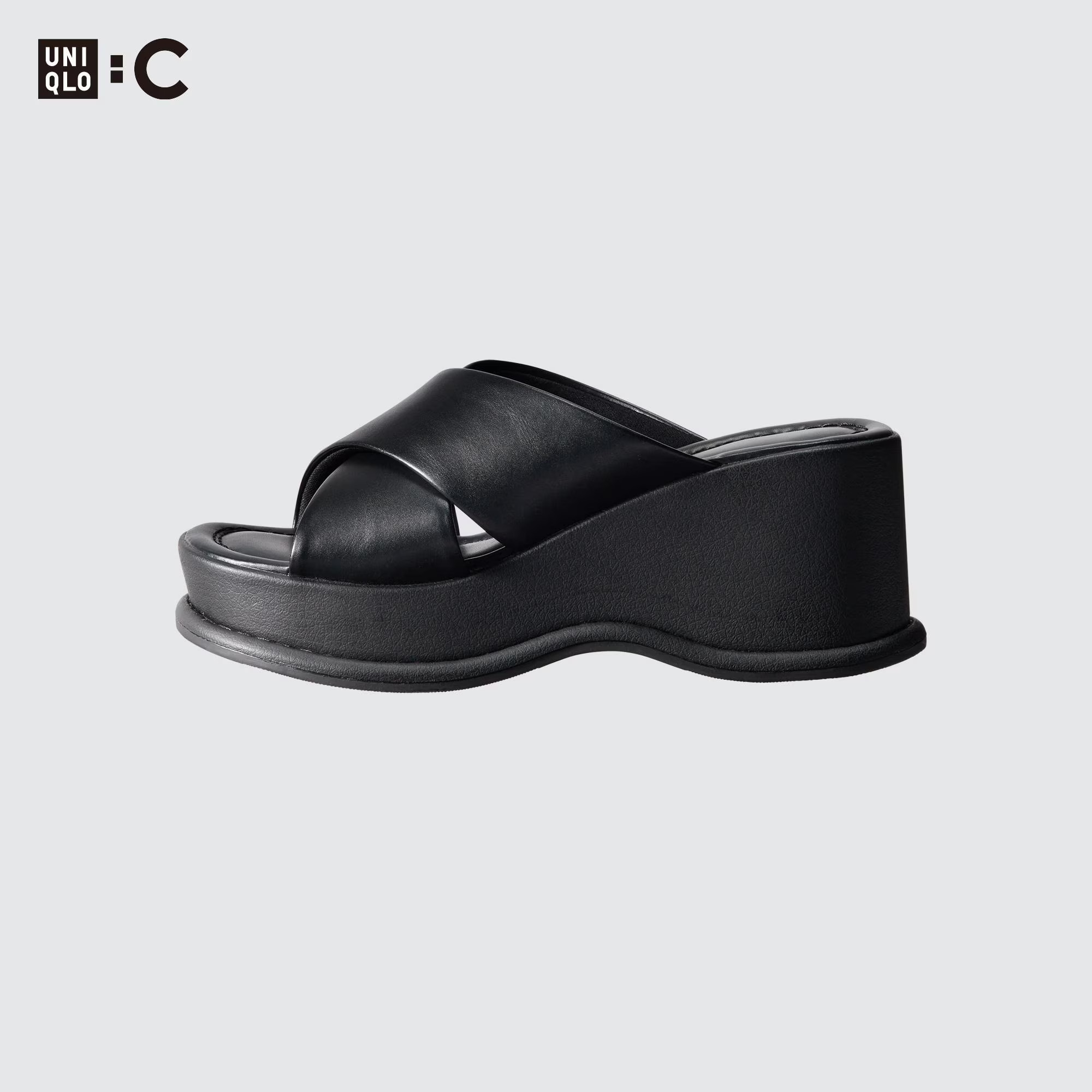Стильні жіночі шльопанці на платформі Uniqlo 1159810831 — фото 1